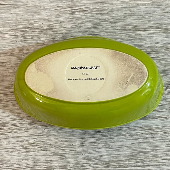 Rachael Ray Baking Dish Lime Green Oval 12 oz - Picture 7 of 8
